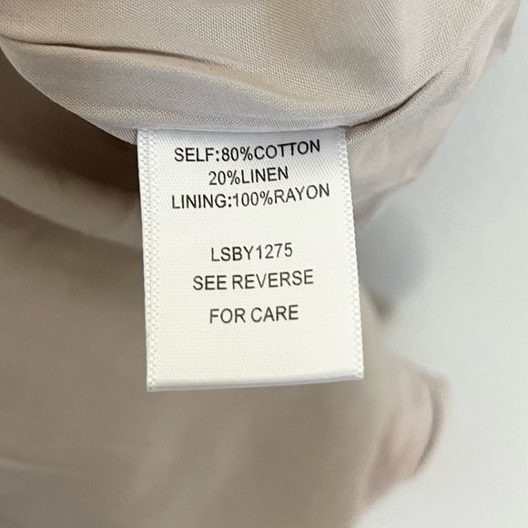 NWT Lost + Wander Linen Blend Mini Skirt Light Pink Cream Black Striped Medium - Picture 8 of 9